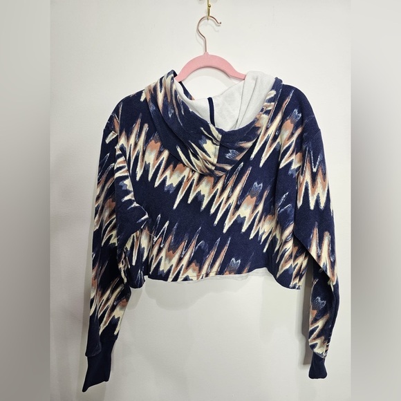 Free People Half Time Printed Hoodie Size S - Picture 5 of 6